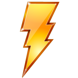 An icon of a lightning bolt.